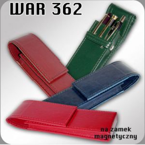 Etui na długopisy Warta Podwójne, magnes mix kolorów